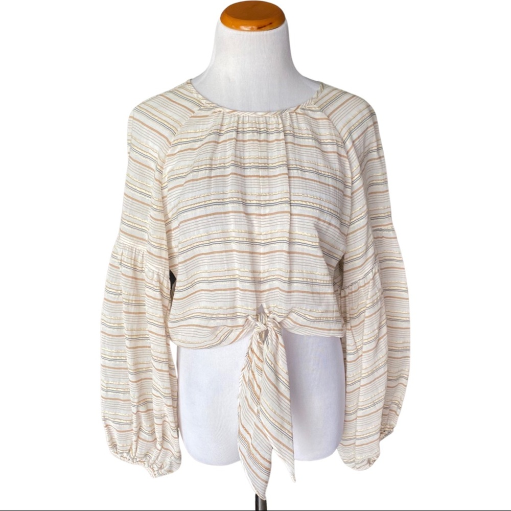 Gianna Bini Crop Blouse Size Small